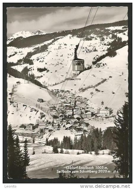 SAALBACH Skidorf Seilbahn Zum Schattberg Salzburg 1963 - Saalbach