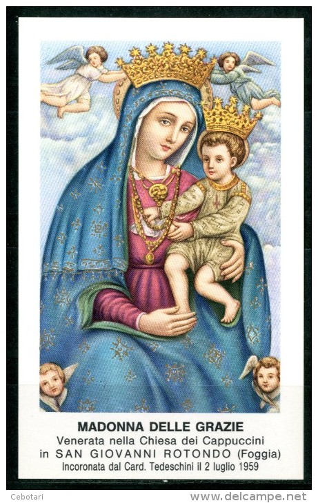 Santino - Madonna Delle Grazie - Venerata In San Giovanni Rotondo (FG) - Santini