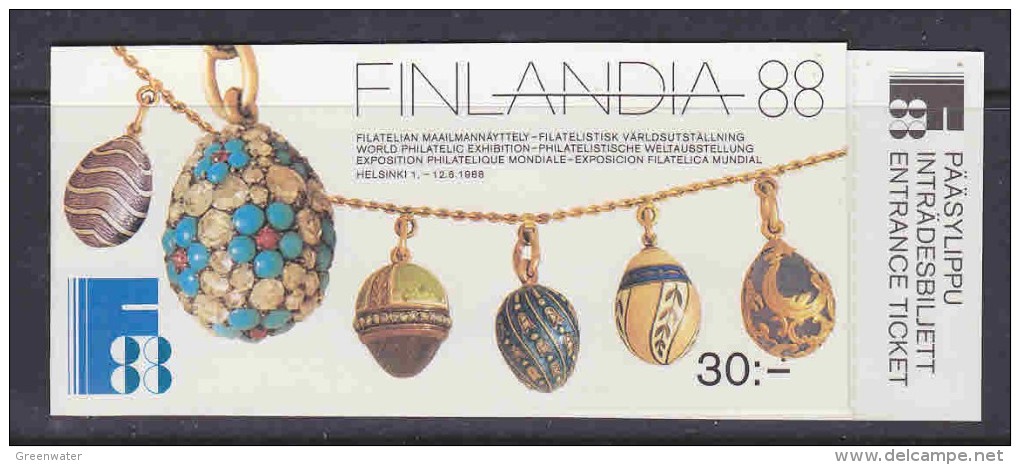 Finland 1988 Finlanbdia '88 Booklet ** Mnh (F2209) - Carnets