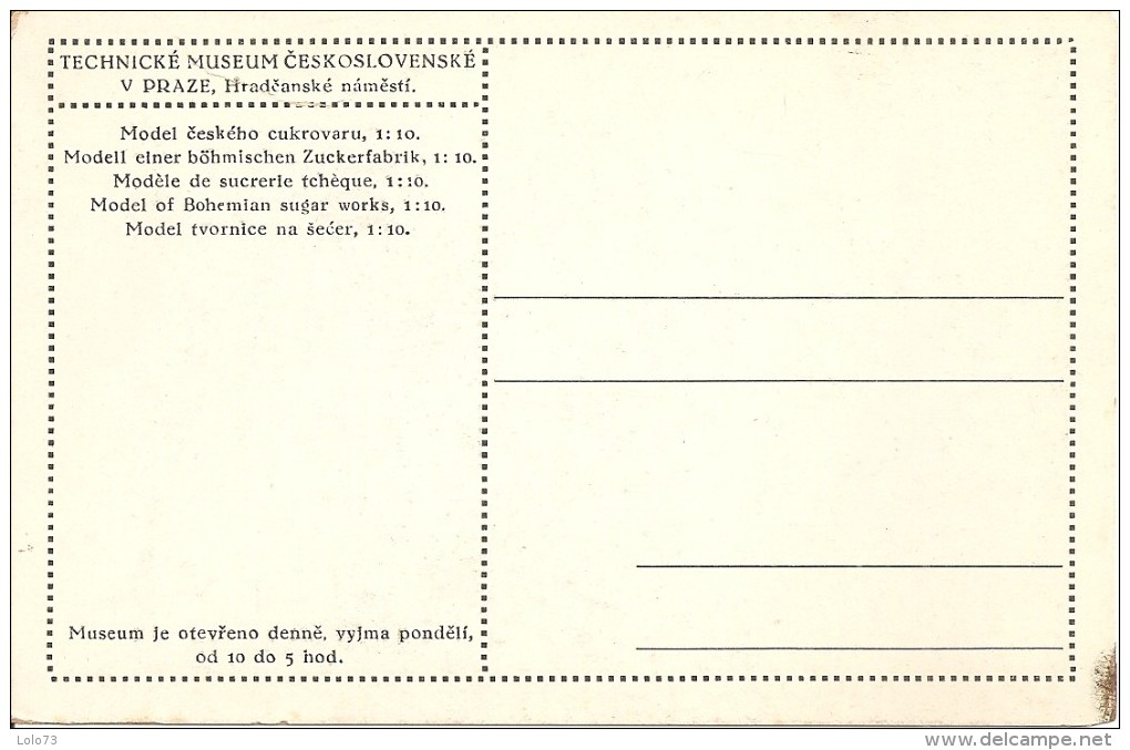 République Tchèque - Musée Technique - Modèle De Sucrerie Tchèque - échelle 1:10 - Czech Republic