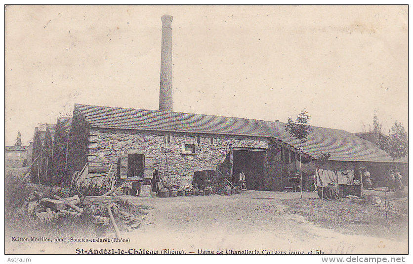 Cpa-69-st Andeol Le Chateau--usine De Chapellerie Convers Jeune & Fils-edi Morillon - Autres & Non Classés