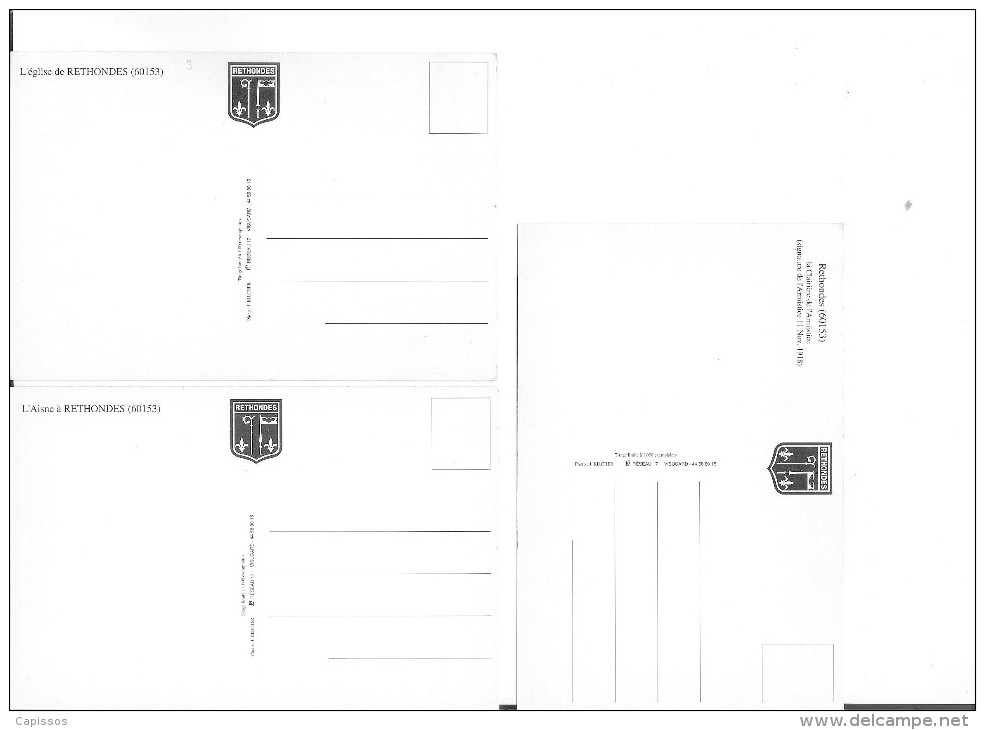 Rethondes Lot De 3 CP Très Bon Etat Tirage Limité à 1000exemplaires - Rethondes