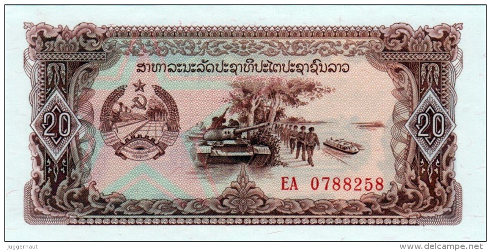 LAOS 20 KIP REPLACEMENT BANKNOTE 1979 PICK NO.28 UNCIRCULATED UNC - Laos