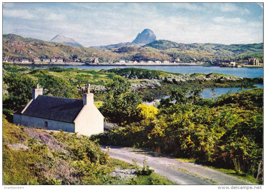 Lochinvar With Caniso &amp; Suilven, Sutherland, Scotland - Dixon 504, Inverness Pictorial Postmark, 1971 - Sutherland