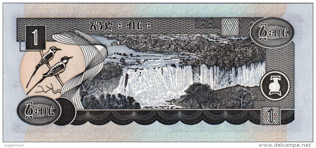 ETHIOPIA 1 BIRR BANKNOTE 2008 AD PICK NO.46 UNCIRCULATED UNC - Etiopía