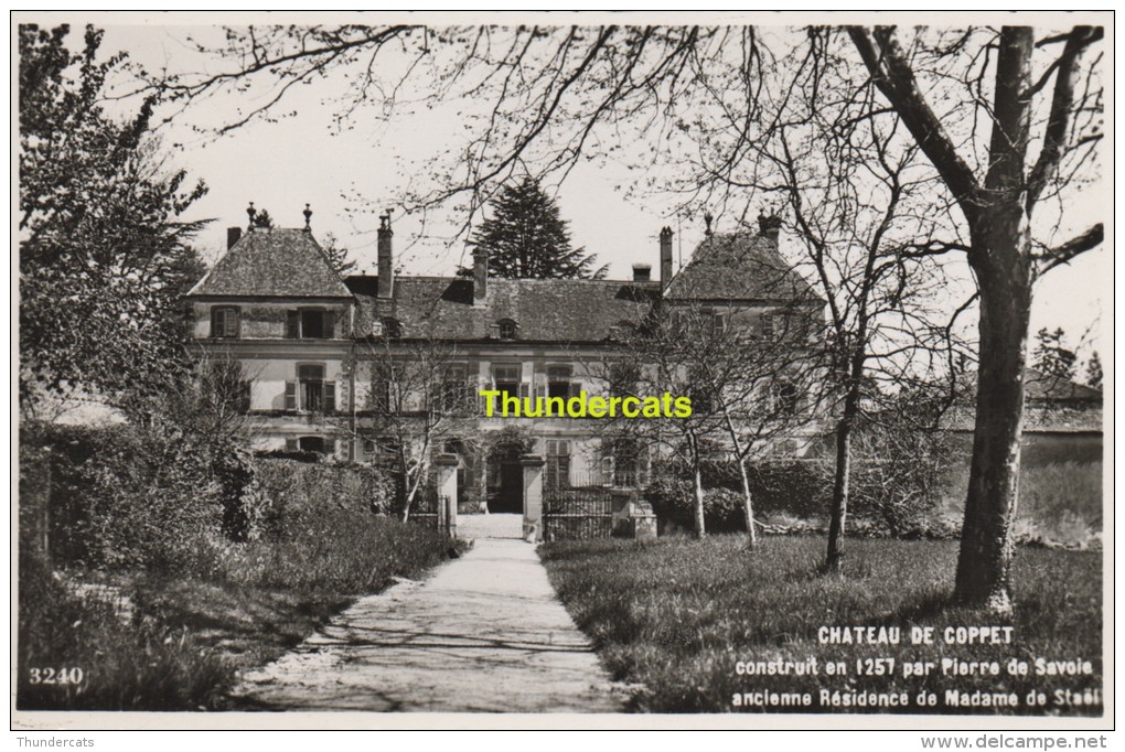 CPA PHOTO CHATEAU DE COPPET - Coppet