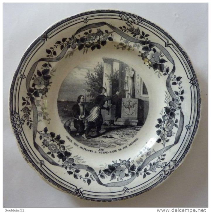 Lot De 6 Assiettes Creil Et Montereau - Creil Montereau (FRA)