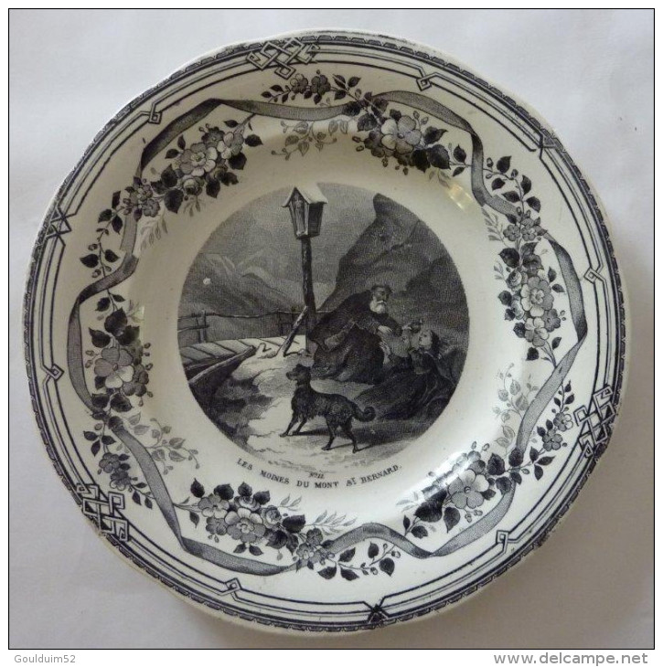 Lot De 6 Assiettes Creil Et Montereau - Creil Montereau (FRA)