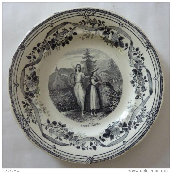 Lot de 6 assiettes Creil et Montereau