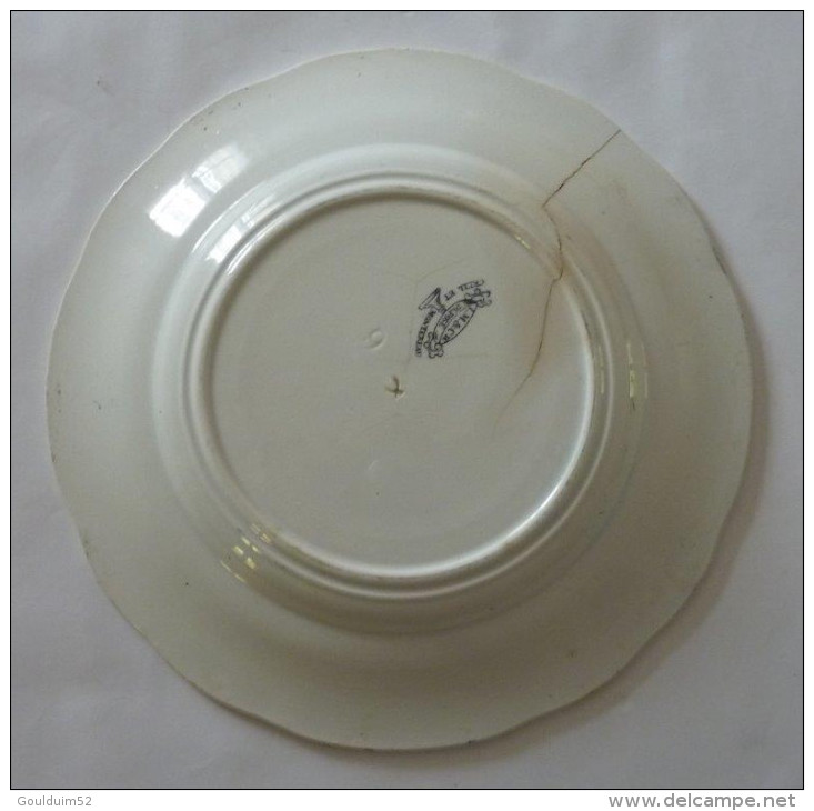 Lot de 6 assiettes Creil et Montereau