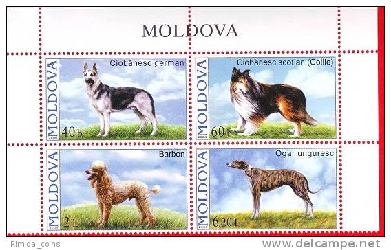 Moldova, Moldawien, Moldavie, Complete Series, Pedigree Dogs, 2006 - Chiens