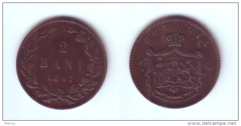 Romania 2 Bani 1867 Watt - Romania