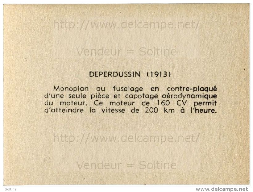 Image Chromo : Avion Deperdussin (1913) - Autres & Non Classés