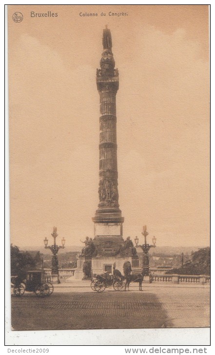 BF32546 Bruxelles Colonne Du Congres Belgium  Front/back Image - Institutions Internationales