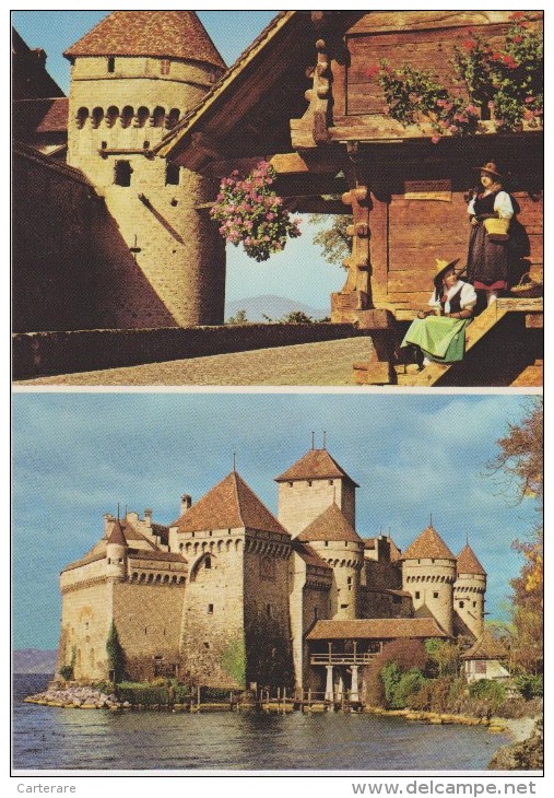 SUISSE,SWITZERLAND,SVIZZE RA,SCHWEIZ,HELVETIA,SWISS ,VAUD,MONTREUX,TERRITET,r Iviera Pays D´enhaut,chateau Chillon - Montreux