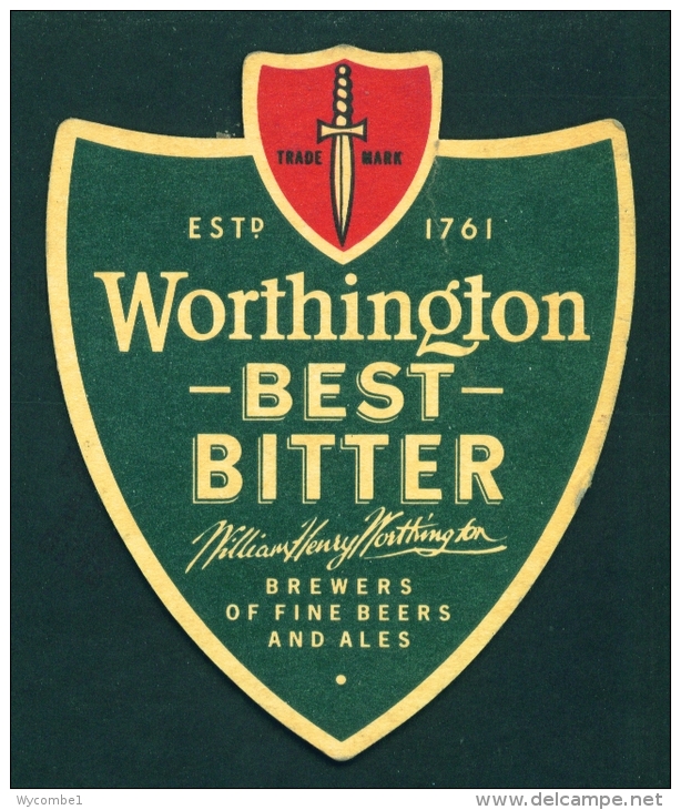 UNITED KINGDOM  -  Worthington Best Bitter  Beer Mat  As Scan - Beer Mats