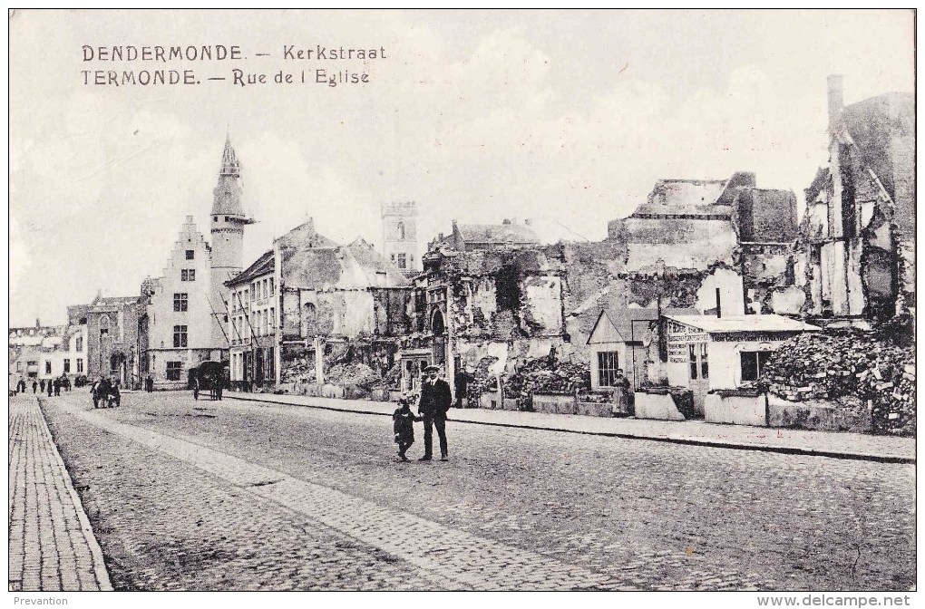 DENDERMONDE - Kerkstraat - TERMONDE - Rue De L'Eglise - Destelbergen