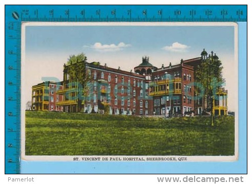 Sherbrooke P. Quebec Canada ( St. Vincent De Paul Hospital   ) Postcard Carte Postale 2 Scans - Sherbrooke