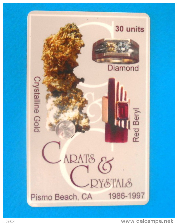 CARATS & CRYSTALS  ( Usa C&C Prepaid Card ) Prepayee Carte * Diamond Diamant Diamante Precious Stones Pierres Précieuses - Other & Unclassified