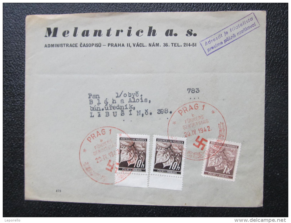 BRIEF 1942 Soderstempel Führers Geburtstag ///  D*14182A - Briefe U. Dokumente