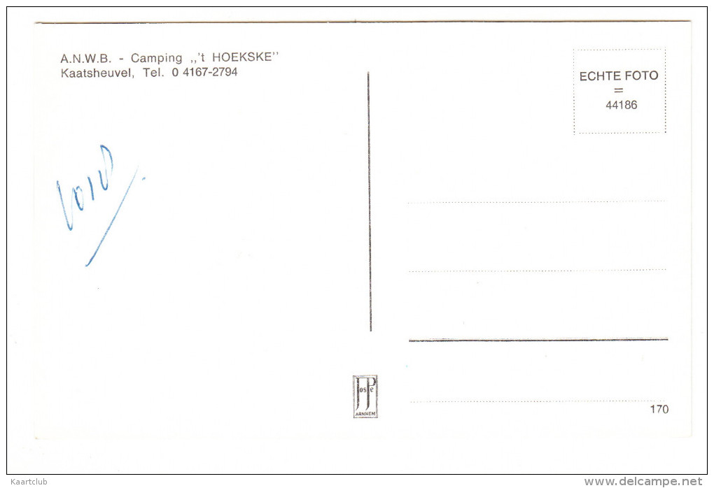Kaatsheuvel - Multiview;  Camping ´t Hoekse´ ; VW 1200 KEVER, ROVER P4, CARAVANS - Noord-Brabant / Nederland - Kaatsheuvel