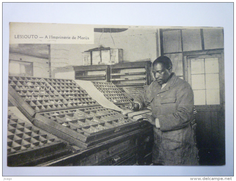 LESSOUTO  :  A L'Imprimerie De  MORIJA - Lesotho