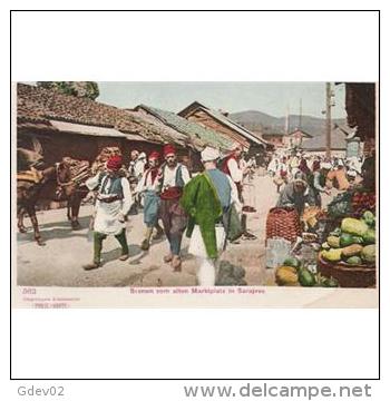 REURPTP1791-LFTD2753. TARJETA POSTAL DE BOSNIA HERZEGOVINA ACTUAL(EX YUGOSLAVIA).Mercado,vendedores,animales.SARAJEVO. - Bosnia Y Herzegovina