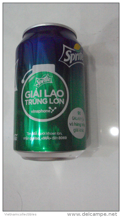 Vietnam Viet Nam Empty Sprite Coca Cola 330ml Can - Design For Promotion In 2014 - Scatole E Lattine In Metallo