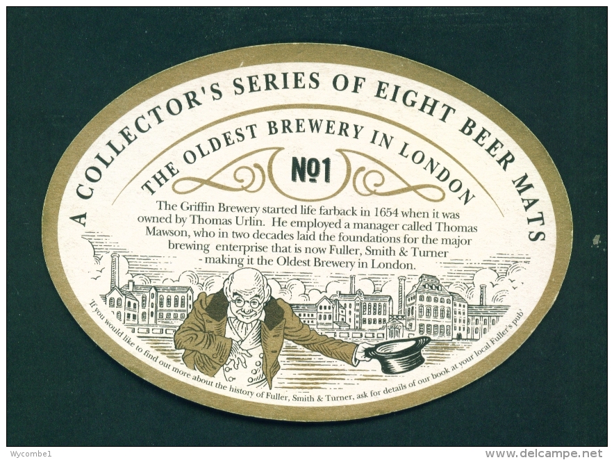 UNITED KINGDOM  -  Fuller's  No. 1  Beermat As Scans - Bierdeckel