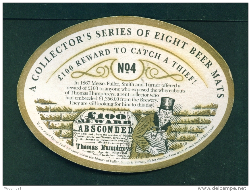 UNITED KINGDOM  -  Fuller's  No. 4  Beermat As Scans - Bierdeckel