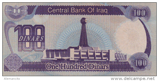 IRAQ  100 DINARS  SADAM HUSSEIN  S/C  -  UNC - Iraq