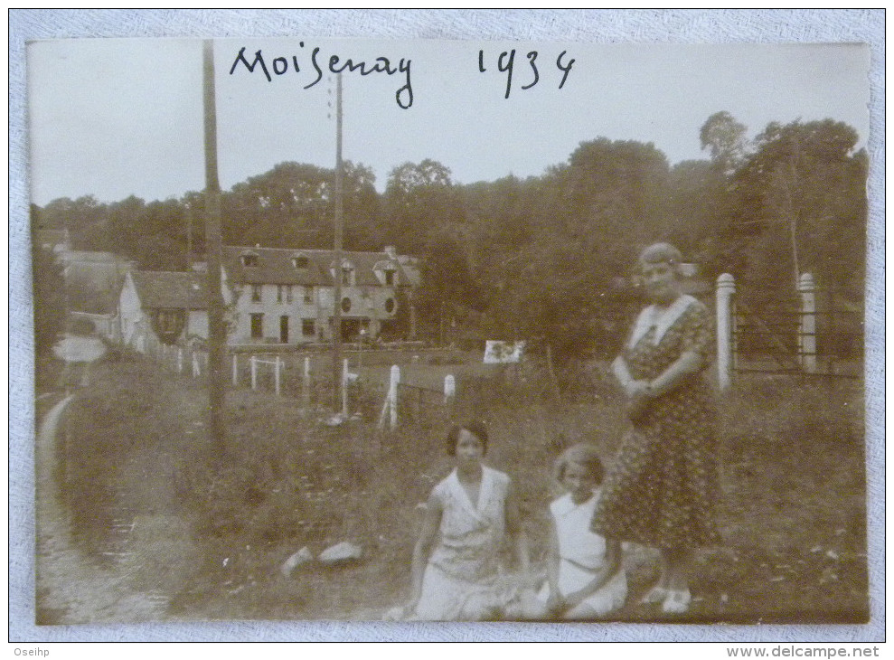 Photographie Ancienne - Femmes MOISENAY 1934   Photo - Lieux