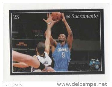 FIGURINA STICKER BASKETBALL STARS NBA 2009-2010 - PANINI - ORLANDO VS SACRAMENTO - N.150 - Edizione Italiana