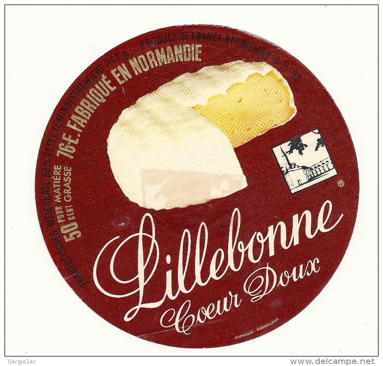 Tres belle étiquette de Camembert ancienne Normandie 