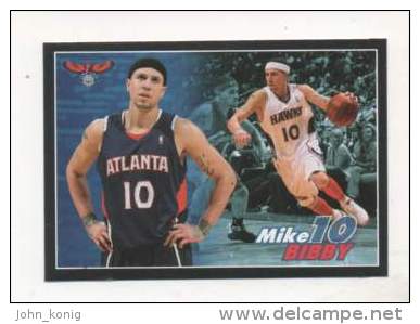 FIGURINA STICKER BASKETBALL STARS NBA 2009-2010 - PANINI - MIKE BIBBY - ATLANTA - N.114 - Edizione Italiana