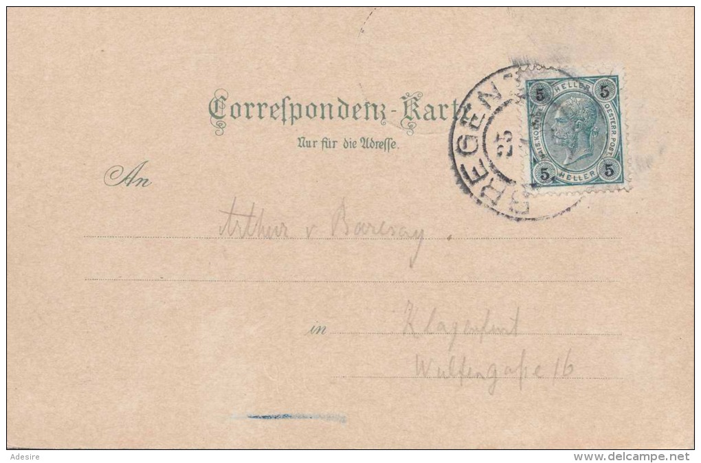 Gruss Aus LANDECK (Tirol) - Gel.1902, Stempel Bregenz - Landeck