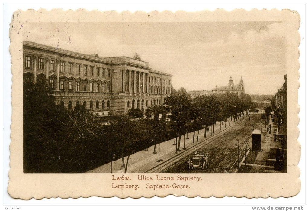 Lemberg, Lwow, Ulica Leona Sapiehy, Sapieha - Gasse, K.u.k. Zensur, 20.1.1917, WW1, WK1 - Ukraine