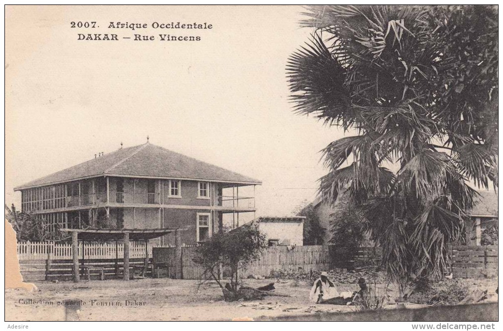 DAKAR (Senegal) - Rue Vincens, 1910? - Senegal