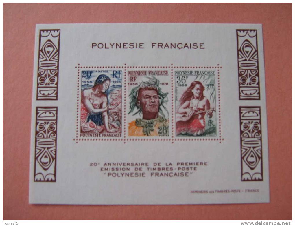 POLYNESIE   BF 4 * *     POLYNESIENS - Blocks & Sheetlets