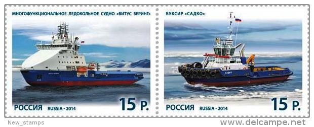 Russia 2014 Arctic Ships 2nd Issue 2v MNH - Ongebruikt