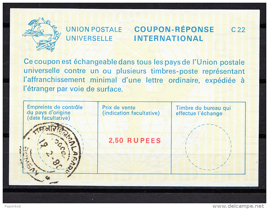 COUPON REPONSE INTERNATIONAL-INDIA - Non Classés