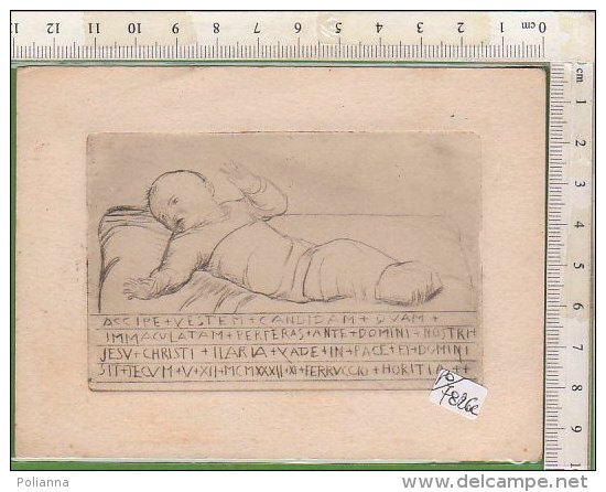 PO7826C# BIGLIETTO NASCITA - BAMBINI 1932 - Birth & Baptism