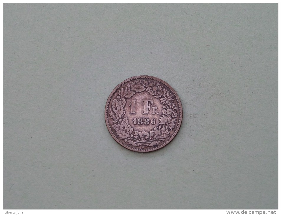 1886 - 1 Franc / KM 24 ( Uncleaned / For Grade, Please See Photo ) !! - Autres & Non Classés