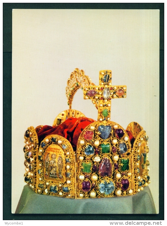 AUSTRIA  -  Vienna  Kunsthistorisches Museum  Crown Of The Holy Roman Empire  Unused Postcard As Scan - Musées