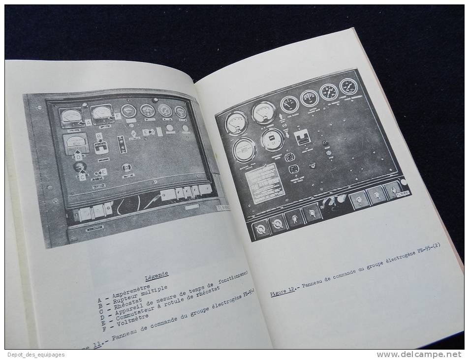 RARE MANUEL GROUPES  ELECTROGENES  PR-95 ... daté 1953