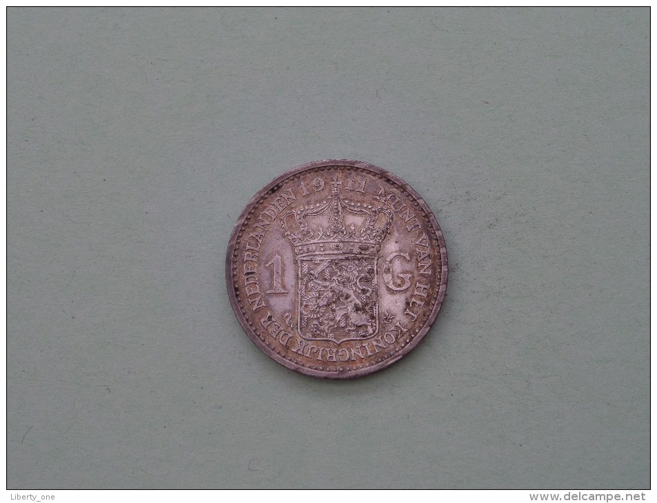 1911 - 1 Gulden Zilver / Silver / KM 148 ( Uncleaned / For Grade, Please See Photo ) !! - Monnaies D'or Et D'argent