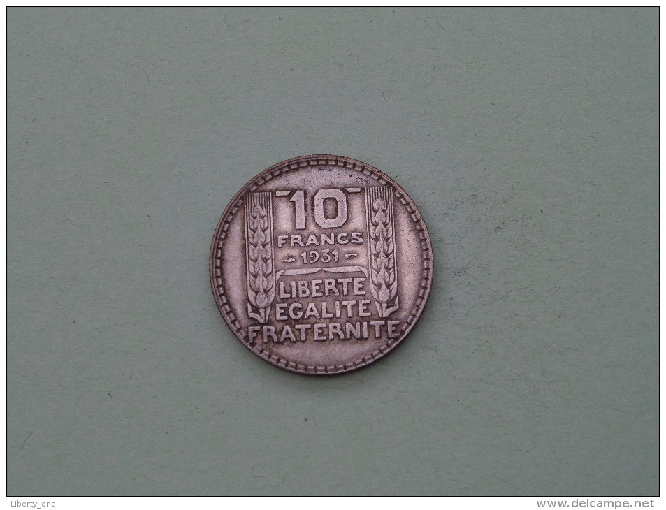 1931 - 1 Franc Zilver / Silver / KM 878 ( Uncleaned / For Grade, Please See Photo ) !! - Autres & Non Classés