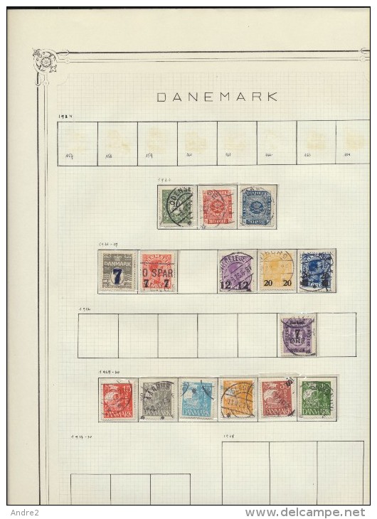 Denmark - Danemark - Danmark  1912 - 1972 Lot De Timbres Oblit / * / ***, Feuilles Y&T Non Incluses - Sammlungen