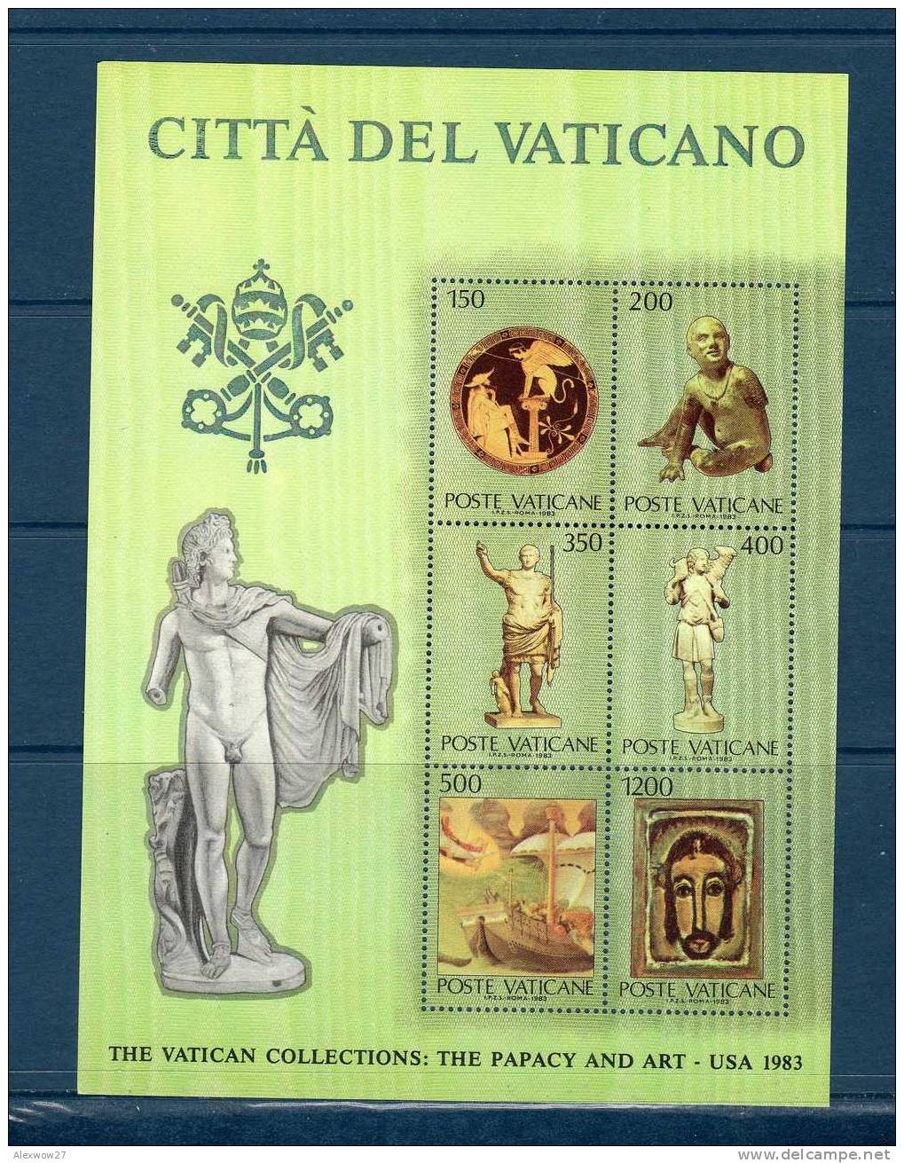 Vaticano 1983 ---Stati Uniti D'america **-- FOGLIETTO N°7 - Blocks & Sheetlets & Panes