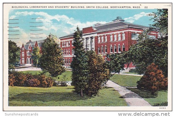 Biological Laboratory And Students Building Smith College Northampton Massachusetts 1934 - Northampton